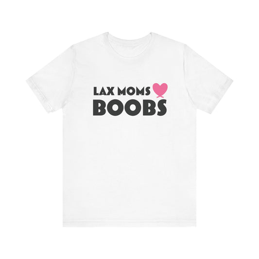 Lax Mom's Heart boobs tee